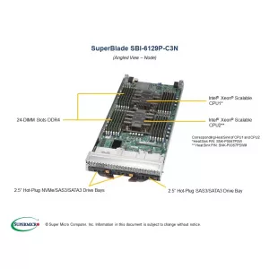 Платформа Blade Supermicro SBI-6129P-C3N (СУПЕРМИКРО) Платформа Blade Supermicro SBI-6129P-C3N (СУПЕРМИКРО)