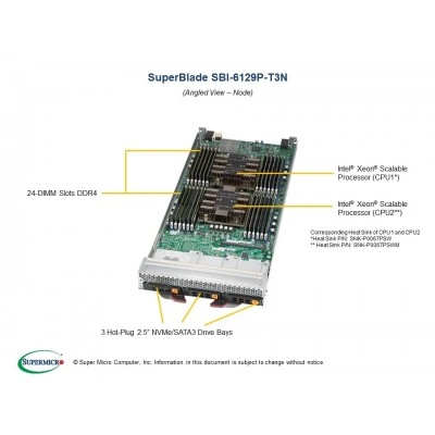 Платформа Blade Supermicro SBI-6129P-T3N Платформа Blade Supermicro SBI-6129P-T3N