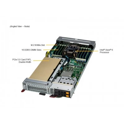 Платформа SuperBlade SBI-612B-1C2N SUPERMICRO Платформа SuperBlade SBI-612B-1C2N SUPERMICRO