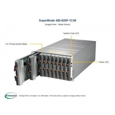 Серверная платформа Supermicro SBI-620P-1C3N Серверная платформа Supermicro SBI-620P-1C3N