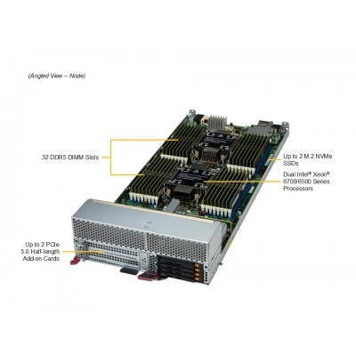 Блейд-система Supermicro SBI-622B-5NE34 Блейд-система Supermicro SBI-622B-5NE34