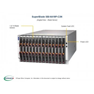 Блейд-платформа Supermicro SBI-6419P-C3N Блейд-платформа Supermicro SBI-6419P-C3N