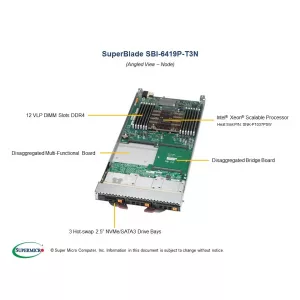 Blade-модуль Supermicro SBI-6419P-T3N (СУПЕРМИКРО) Blade-модуль Supermicro SBI-6419P-T3N (СУПЕРМИКРО)