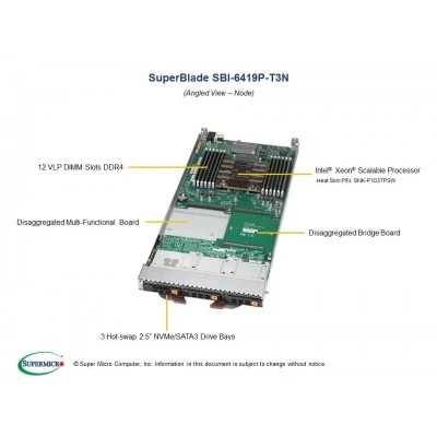 Blade-модуль Supermicro SBI-6419P-T3N Blade-модуль Supermicro SBI-6419P-T3N