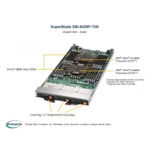 Блейд-сервер Supermicro SBI-6429P-T3N (СУПЕРМИКРО) Блейд-сервер Supermicro SBI-6429P-T3N (СУПЕРМИКРО)
