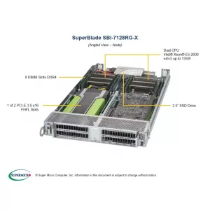 Платформа SuperBlade GPU/Xeon Phi Supermicro SBI-7128RG-X (СУПЕРМИКРО) Платформа SuperBlade GPU/Xeon Phi Supermicro SBI-7128RG-X (СУПЕРМИКРО)