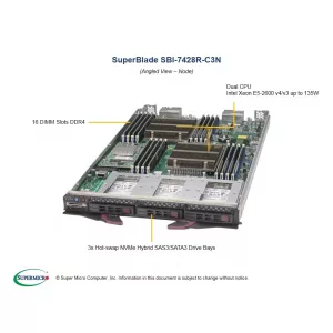 Процессорный модуль SuperBlade SBI-7428R-C3N Supermicro SBI-7428R-C3N (СУПЕРМИКРО) Процессорный модуль SuperBlade SBI-7428R-C3N Supermicro SBI-7428R-C3N (СУПЕРМИКРО)