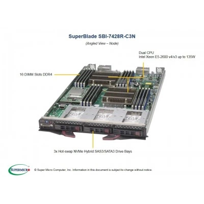 Процессорный модуль SuperBlade SBI-7428R-C3N Supermicro SBI-7428R-C3N Процессорный модуль SuperBlade SBI-7428R-C3N Supermicro SBI-7428R-C3N