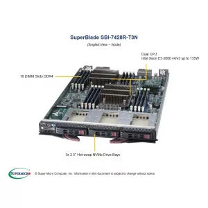 Процессорная плата Supermicro SBI-7428R-T3N (СУПЕРМИКРО) Процессорная плата Supermicro SBI-7428R-T3N (СУПЕРМИКРО)