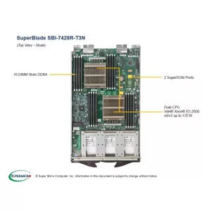 Процессорная плата Supermicro SBI-7428R-T3N (СУПЕРМИКРО) Процессорная плата Supermicro SBI-7428R-T3N (СУПЕРМИКРО)