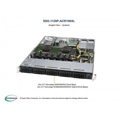 Сервер Supermicro SSG-1129P-ACR10N4L Сервер Supermicro SSG-1129P-ACR10N4L
