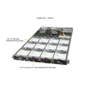 1U сервер хранения SUPERMICRO SSG-610P-ACR12N4L (СУПЕРМИКРО) 1U сервер хранения SUPERMICRO SSG-610P-ACR12N4L (СУПЕРМИКРО)
