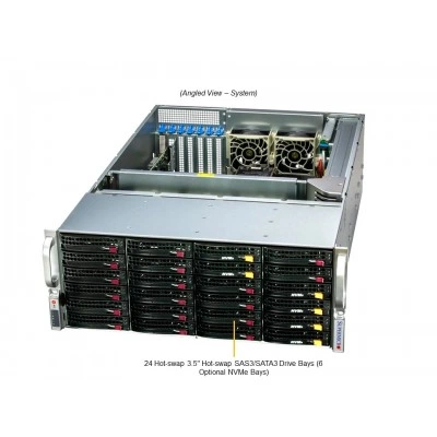 Сервер хранения Supermicro SSG-641E-E1CR24H Сервер хранения Supermicro SSG-641E-E1CR24H