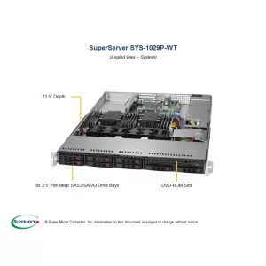 Сервер Supermicro SYS-1029P-WT (СУПЕРМИКРО) Сервер Supermicro SYS-1029P-WT (СУПЕРМИКРО)