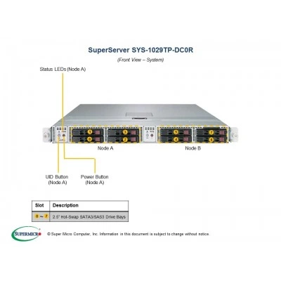 Сервер Supermicro SYS-1029TP-DC0R Сервер Supermicro SYS-1029TP-DC0R