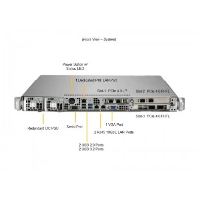 Серверная платформа Supermicro SYS-110P-FDWTR-NEBS-DC Серверная платформа Supermicro SYS-110P-FDWTR-NEBS-DC