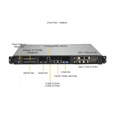 1U edge сервер Supermicro SYS-110P-FRN2T 1U edge сервер Supermicro SYS-110P-FRN2T