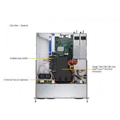 1U edge сервер Supermicro SYS-111AD-WN2R 1U edge сервер Supermicro SYS-111AD-WN2R
