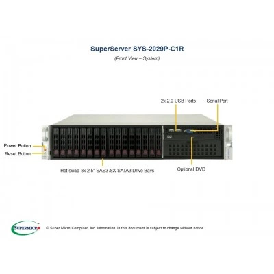 Сервер Supermicro SYS-2029P-C1R Сервер Supermicro SYS-2029P-C1R
