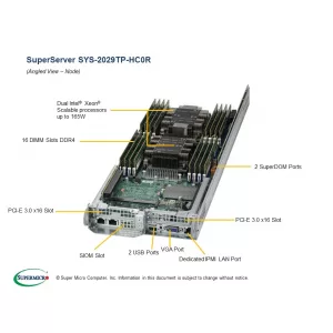 Сервер Supermicro SYS-2029TP-HC0R (СУПЕРМИКРО) Сервер Supermicro SYS-2029TP-HC0R (СУПЕРМИКРО)