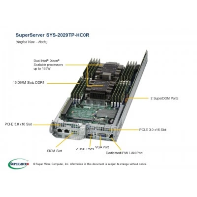 Сервер Supermicro SYS-2029TP-HC0R Сервер Supermicro SYS-2029TP-HC0R