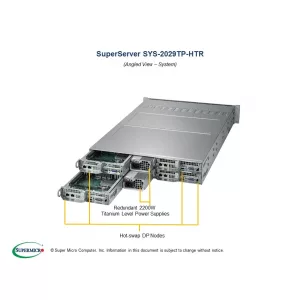Сервер Supermicro SYS-2029TP-HTR (СУПЕРМИКРО) Сервер Supermicro SYS-2029TP-HTR (СУПЕРМИКРО)