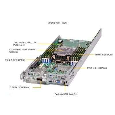 Сервер Supermicro SYS-210TP-HPTR Сервер Supermicro SYS-210TP-HPTR
