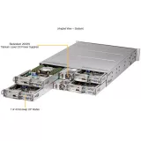 2U 4-node UP rear I/O сервер Supermicro SYS-210TP-HPTRD
