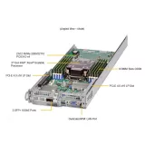 2U 4-node UP rear I/O сервер Supermicro SYS-210TP-HPTRD