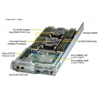 Сервер Supermicro SYS-220TP-HC9TR Сервер Supermicro SYS-220TP-HC9TR