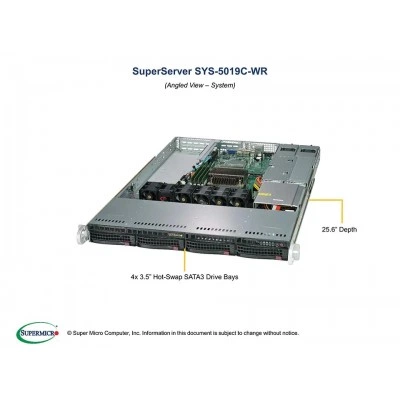 Сервер Supermicro SYS-5019C-WR Сервер Supermicro SYS-5019C-WR