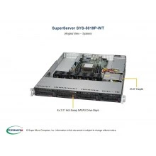 Сервер 1U Supermicro SYS-5019P-WT
