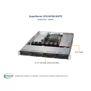 Сервер Supermicro SuperServer 5019S-W4TR SYS-5019S-W4TR (СУПЕРМИКРО) Сервер Supermicro SuperServer 5019S-W4TR SYS-5019S-W4TR (СУПЕРМИКРО)
