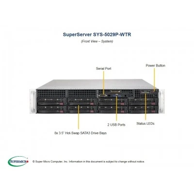 Сервер SuperServer 5029P-WTR Supermicro SYS-5029P-WTR Сервер SuperServer 5029P-WTR Supermicro SYS-5029P-WTR