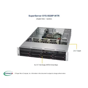 Сервер SuperServer 5029P-WTR Supermicro SYS-5029P-WTR (СУПЕРМИКРО) Сервер SuperServer 5029P-WTR Supermicro SYS-5029P-WTR (СУПЕРМИКРО)