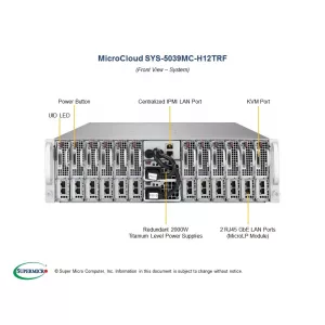 Сервер Supermicro 5039MC-H12TRF SYS-5039MC-H12TRF (СУПЕРМИКРО) Сервер Supermicro 5039MC-H12TRF SYS-5039MC-H12TRF (СУПЕРМИКРО)