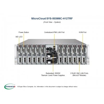 Сервер Supermicro 5039MC-H12TRF SYS-5039MC-H12TRF Сервер Supermicro 5039MC-H12TRF SYS-5039MC-H12TRF