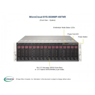 Сервер Supermicro SYS-5039MP-H8TNR Сервер Supermicro SYS-5039MP-H8TNR