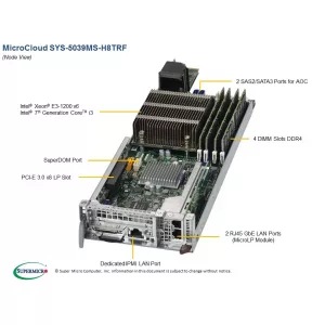 Сервер Supermicro SYS-5039MS-H8TRF (СУПЕРМИКРО) Сервер Supermicro SYS-5039MS-H8TRF (СУПЕРМИКРО)