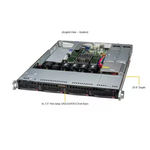 Сервер Supermicro SYS-511E-WR (СУПЕРМИКРО) Сервер Supermicro SYS-511E-WR (СУПЕРМИКРО)