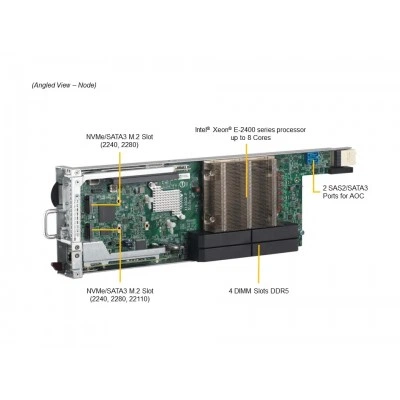 Сервер Supermicro SYS-531MC-H8TNR Сервер Supermicro SYS-531MC-H8TNR