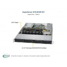 Сервер Supermicro SuperServer 6019P-WT SYS-6019P-WT