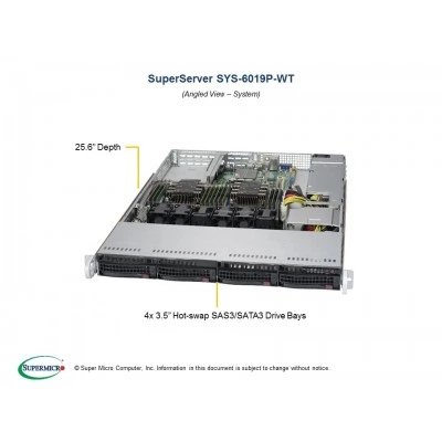 Сервер Supermicro SuperServer 6019P-WT SYS-6019P-WT Сервер Supermicro SuperServer 6019P-WT SYS-6019P-WT
