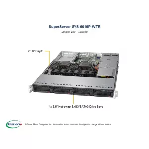 Сервер Supermicro SuperServer 6019P-WTR SYS-6019P-WTR (СУПЕРМИКРО) Сервер Supermicro SuperServer 6019P-WTR SYS-6019P-WTR (СУПЕРМИКРО)