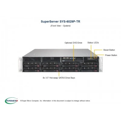 Сервер SuperServer 6029P-TR SUPERMICRO SYS-6029P-TR Сервер SuperServer 6029P-TR SUPERMICRO SYS-6029P-TR