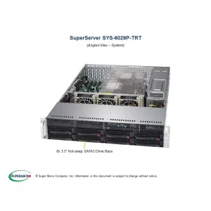 Сервер Supermicro SYS-6029P-TRT (СУПЕРМИКРО) Сервер Supermicro SYS-6029P-TRT (СУПЕРМИКРО)