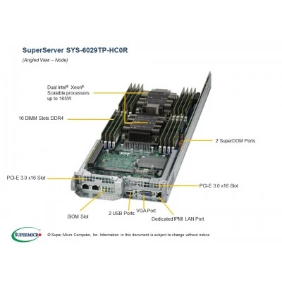 Сервер Supermicro SYS-6029TP-HC0R Сервер Supermicro SYS-6029TP-HC0R