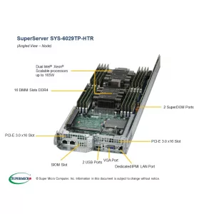 Серверная платформа Supermicro SYS-6029TP-HTR (СУПЕРМИКРО) Серверная платформа Supermicro SYS-6029TP-HTR (СУПЕРМИКРО)