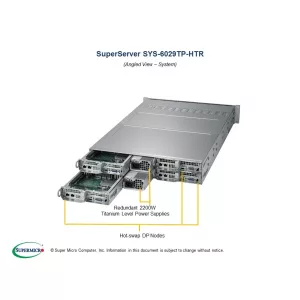 Серверная платформа Supermicro SYS-6029TP-HTR (СУПЕРМИКРО) Серверная платформа Supermicro SYS-6029TP-HTR (СУПЕРМИКРО)
