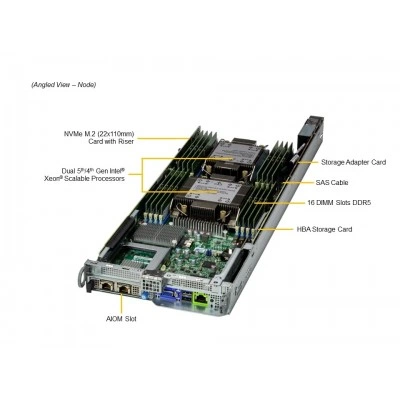 Серверная платформа BigTwin Supermicro SYS-621BT-HNC8R Серверная платформа BigTwin Supermicro SYS-621BT-HNC8R